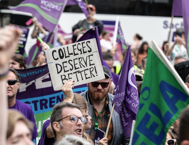 Colleges' vindictive threat against lecturers is a clear anti-trade union assault